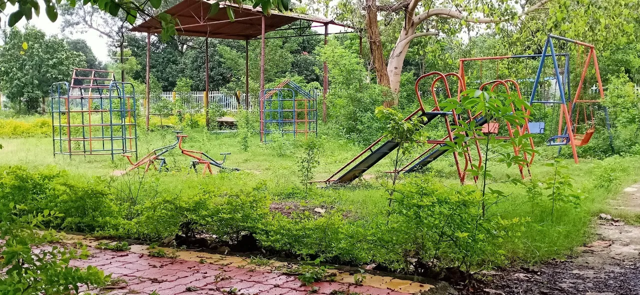  ବ୍ୟବହାରରେ ଆସୁନି ପାର୍କ ବଣ ବୁଦା‌‌ରେ ଖତ ଖାଉଛି ଯନ୍ତ୍ରାଂଶ