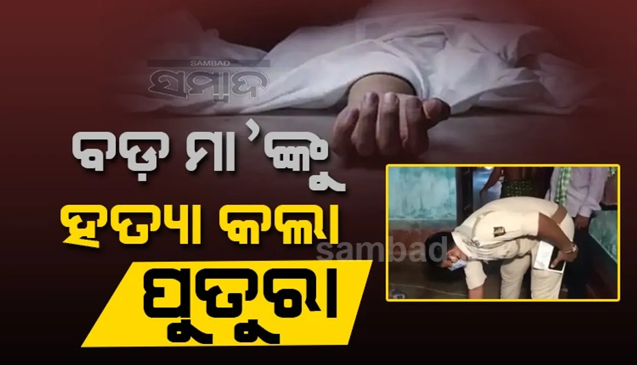  ପକ୍ଷାଘାତ ରୋଗରେ ଯନ୍ତ୍ରଣା ପାଉଥିଲେ ବୃଦ୍ଧା, କାତିରେ ହତ୍ୟା କଲା ପୁତୁରା