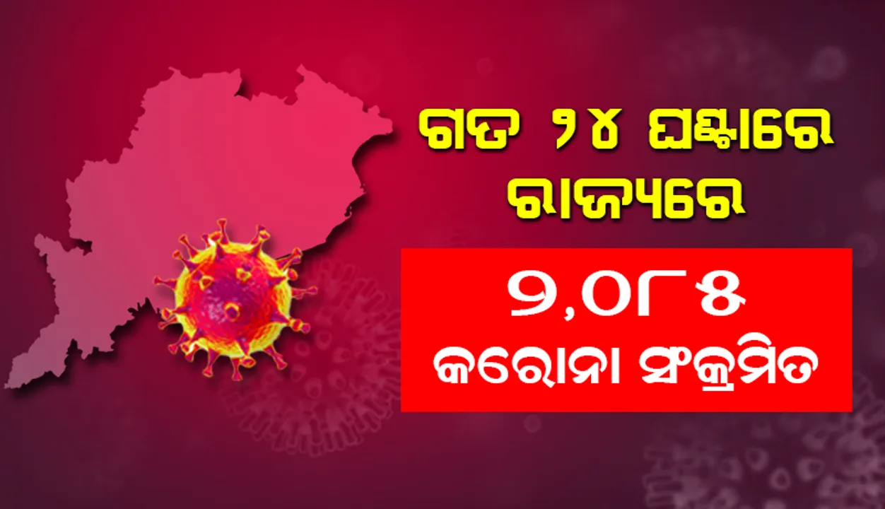  ଗତ ୨୪ ଘଣ୍ଟା ମଧ୍ୟରେ ରାଜ୍ୟରେ ୨,୦୮୫ ଜଣ କରୋନା ପଜିଟିଭ ଚିହ୍ନଟ, ଖୋର୍ଦ୍ଧାରୁ ସର୍ବାଧିକ ୫୨୮