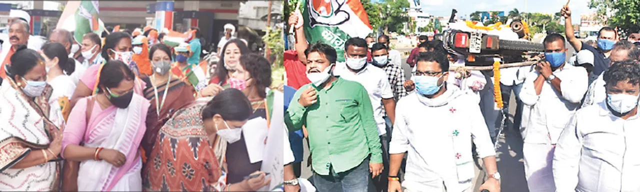  ତୈଳଦର ବୃଦ୍ଧି ପ୍ରତିବାଦ: ପେଟ୍ରୋଲ ଟାଙ୍କିରେ ଦସ୍ତଖତ ସଂଗ୍ରହ କଲା କଂଗ୍ରେସ