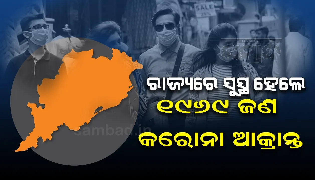  ରାଜ୍ୟରେ ଆଜି କରୋନାରୁ ସୁସ୍ଥ ହେଲେ ୧୯୬୯ ଆକ୍ରାନ୍ତ, ଖୋର୍ଦ୍ଧା ଜିଲ୍ଲାରୁ ସର୍ବାଧିକ ୪୪୬