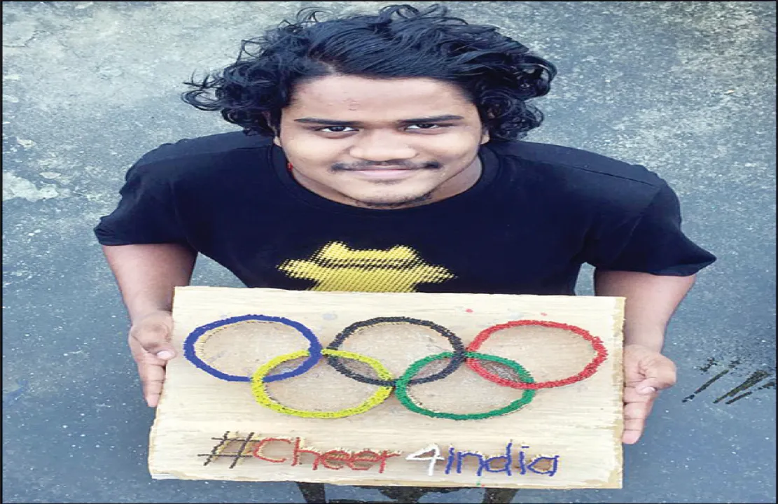  ୯୩୦ ଦିଆସିଲି କାଠିରେ ଅଲିମ୍ପିକ୍ସ ରିଙ୍ଗ୍‌