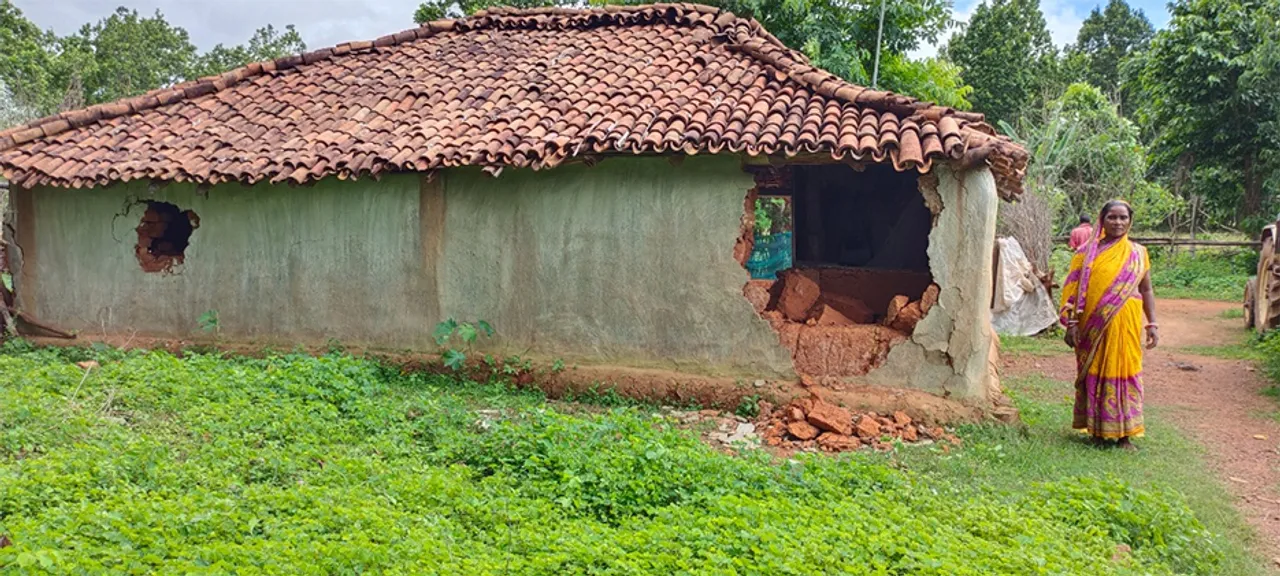  ଘର ଭାଙ୍ଗି ଧାନ ଚାଉଳ ଖାଇଲେ ହାତୀ ପଲ