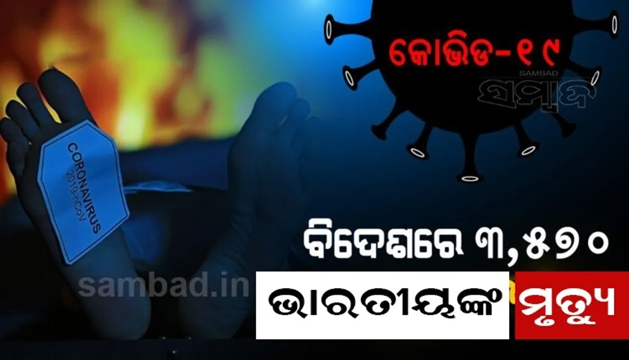  ରାଜ୍ୟସଭାରେ ବୈଦେଶିକ ମନ୍ତ୍ରାଳୟର ସୂଚନା: କରୋନା ସଂକ୍ରମଣରେ ବିଦେଶରେ ୩୫୭୦ ଭାରତୀୟଙ୍କ ମୃତ୍ୟୁ