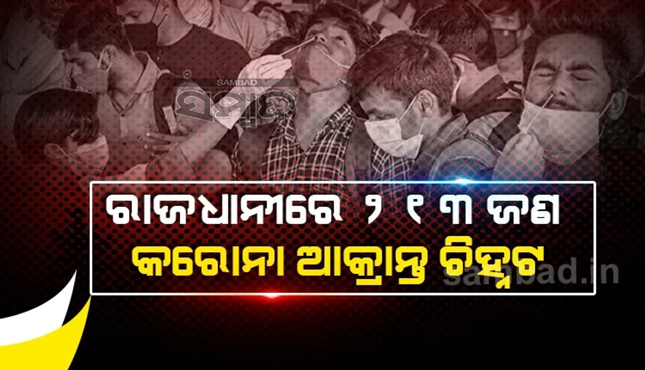  ଗତ ୨୪ ଘଣ୍ଟାରେ ଭୁବନେଶ୍ବରରୁ ୨୧୩ଜଣ କରୋନା ଆକ୍ରାନ୍ତ ଚିହ୍ନଟ, ୧୬୦ସୁସ୍ଥ