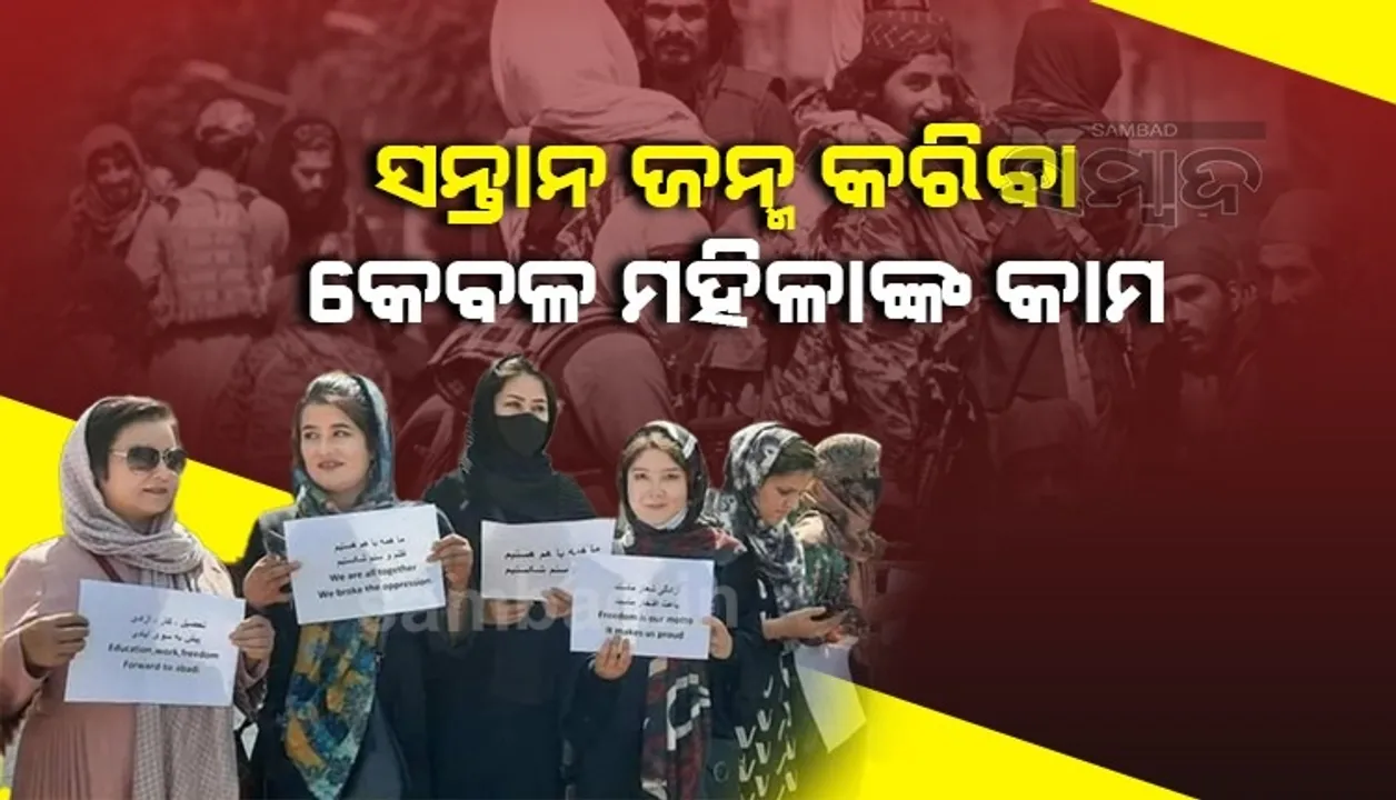  ତାଲିବାନ ମୁଖପାତ୍ରଙ୍କ ଅଜବ ବୟାନ: ମନ୍ତ୍ରୀ ପଦରେ ବସିବା ନୁହେଁ, କେବଳ ସନ୍ତାନ ଜନ୍ମ କରିବା ମହିଳାଙ୍କ କାମ
