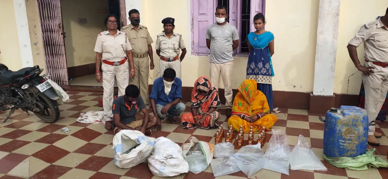  ବ୍ୟାପକ ପରିମାଣର ଦେଶୀ-ବିଦେଶୀ ମଦ ଜବତ, ୭ ଗିରଫ