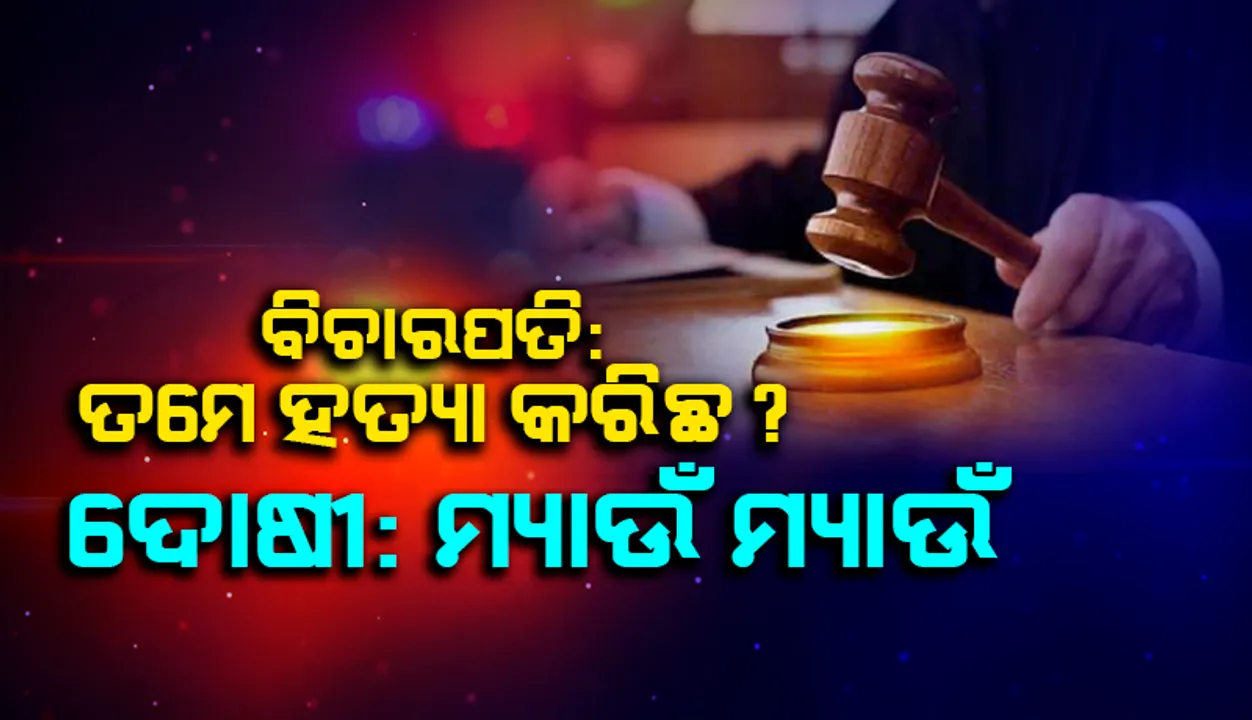  ବିଚାରପତିଙ୍କ ସବୁ ପ୍ରଶ୍ନର ଉତ୍ତର 'ମ୍ୟାଉଁ ମ୍ୟାଉଁ' ବୋଲି କହିଲା ଅପରାଧୀ!