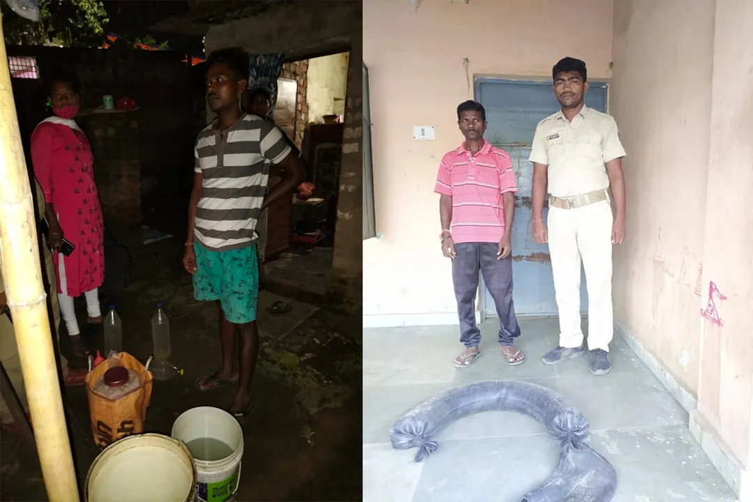  ୪୫୪ ଲିଟର ଦେଶୀ ମଦ ଜବତ: ୩ ଗିରଫ
