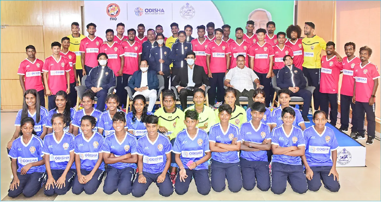  ନୂଆ ଜର୍ସିରେ ଓଡ଼ିଶା ଫୁଟ୍‌ବଲ୍ ଦଳ