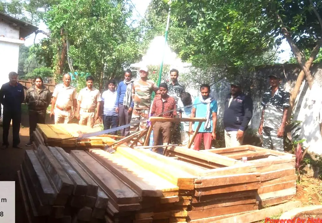  ୨୫୭ ଖଣ୍ଡ କାଠ ପଟା ଜବତ, ୫ ଗିରଫ