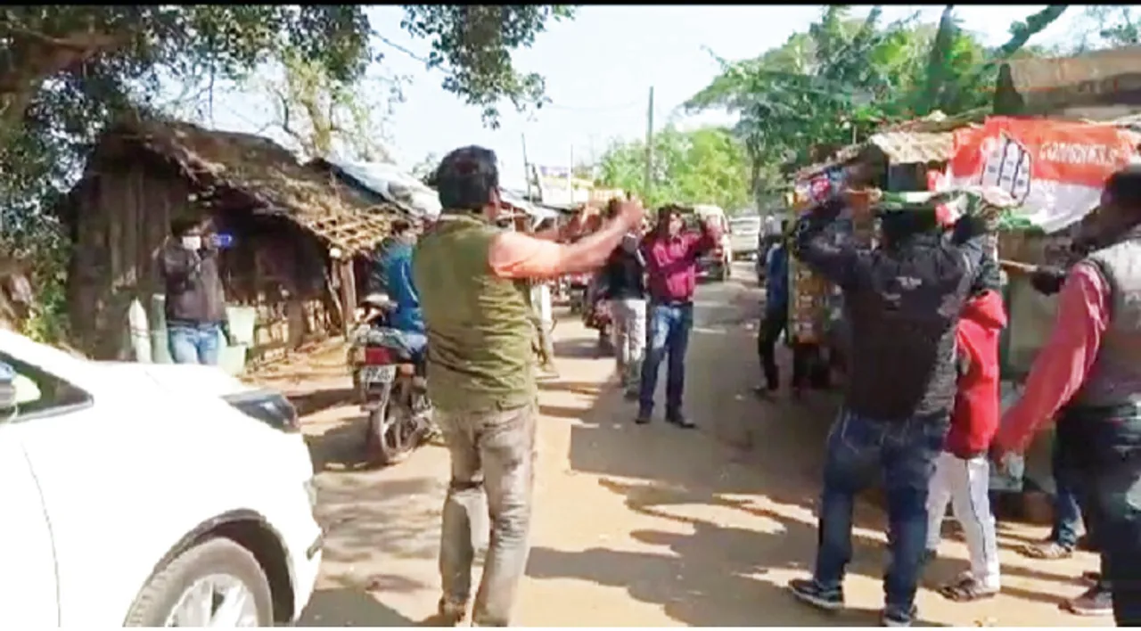  ଆଳିରେ ମନ୍ତ୍ରୀ ପ୍ରତାପ ଜେନାଙ୍କ ଗାଡ଼ିକୁ ଅଣ୍ଡାମାଡ଼