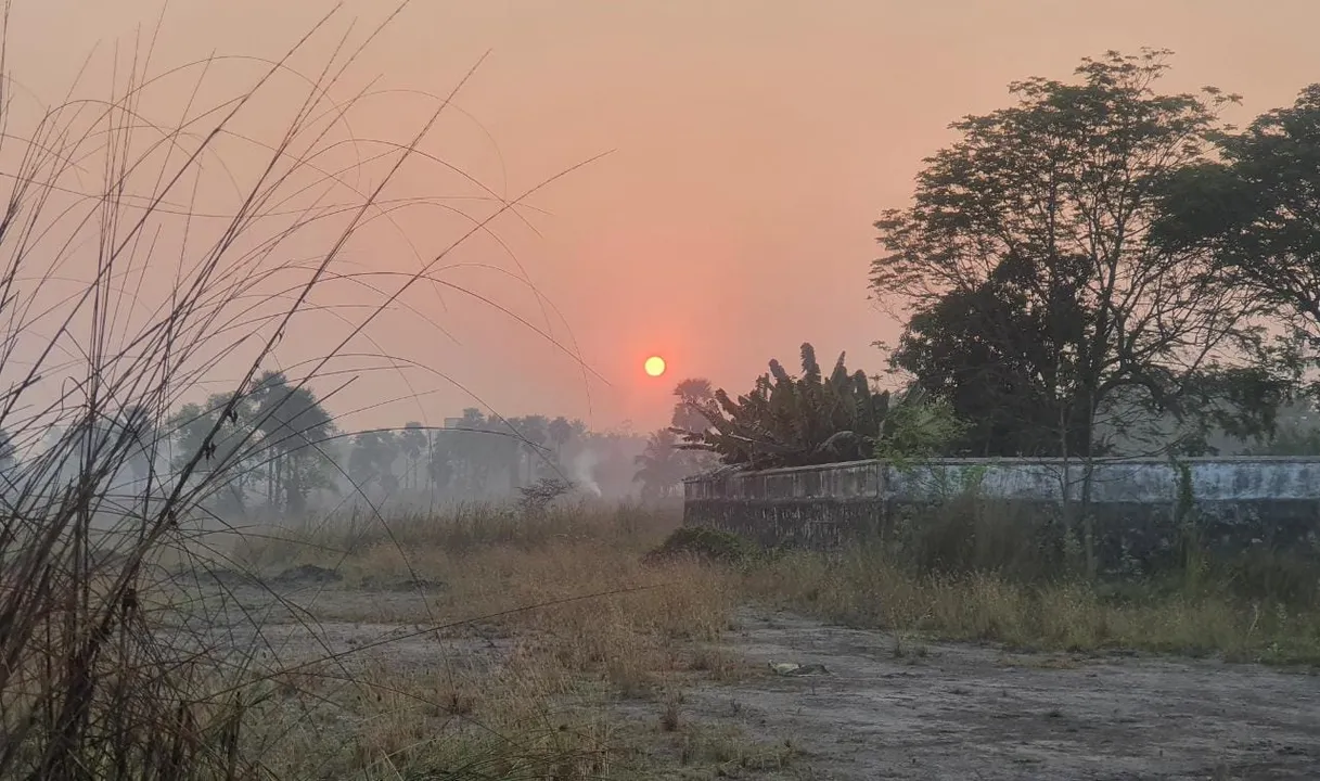  ୨୦୨୧ର ଶେଷ ସୂର୍ଯ୍ୟସ୍ତ...। (ଫଟୋ: ସୁଜିତ, ନାଲକୋନଗର)