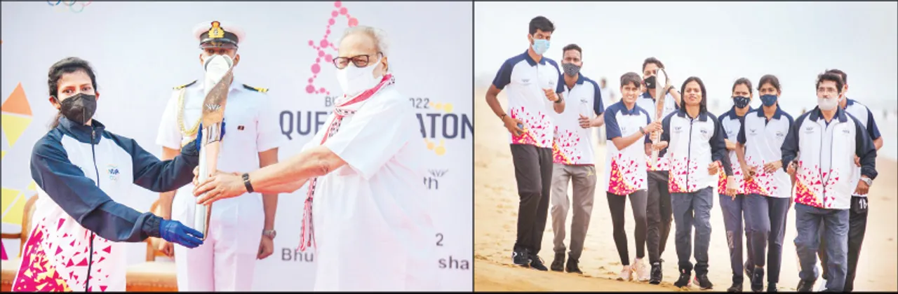  ପୁରୀ, କୋଣାର୍କ, ଭୁବନେଶ୍ବର ବୁଲିଲା ରାଜ୍ୟଗୋଷ୍ଠୀ କ୍ରୀଡ଼ା ମଶାଲ