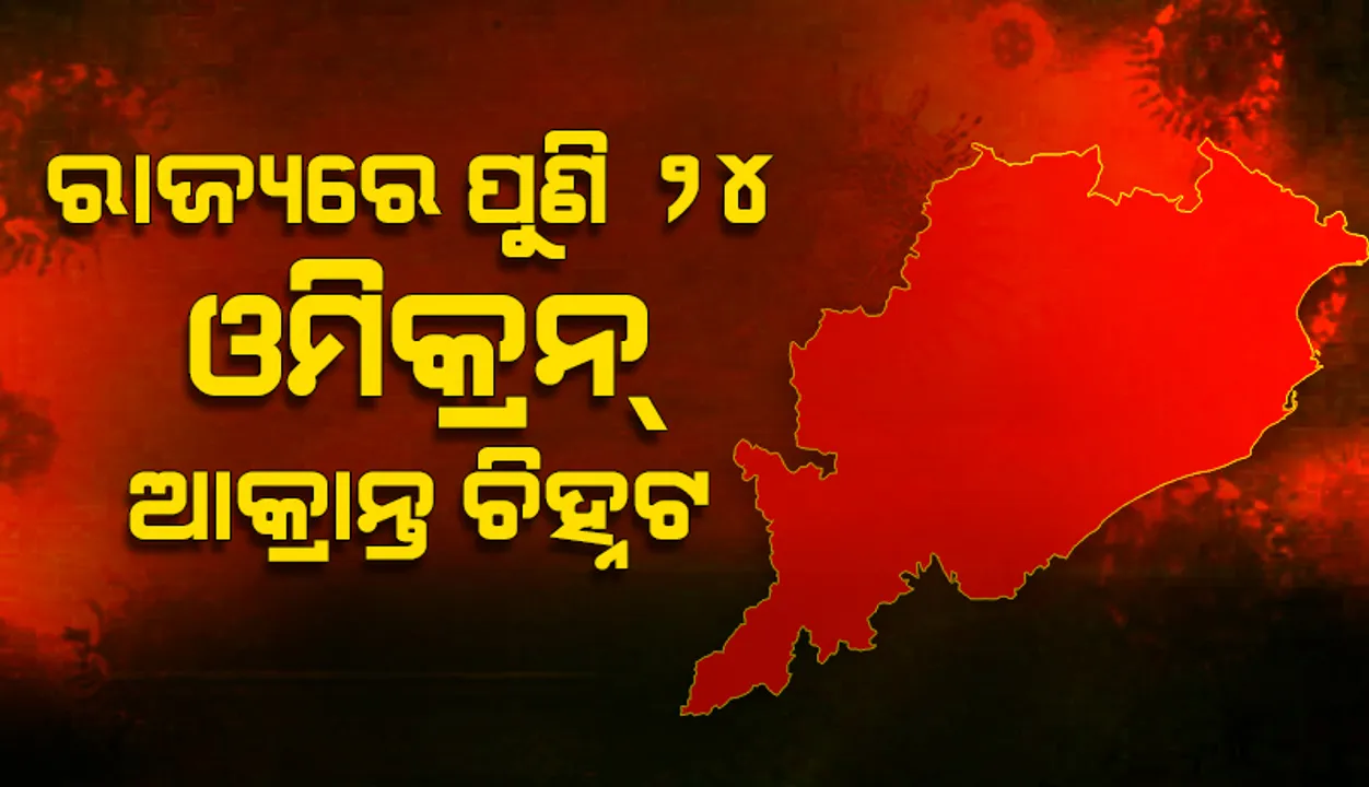  ରାଜ୍ୟରେ ପୁଣି ୨୪ ଜଣ ଓମିକ୍ରନ୍‌ ଆକ୍ରାନ୍ତ ଚିହ୍ନଟ; ମୋଟ୍‌ ସଂକ୍ରମିତଙ୍କ ସଂଖ୍ୟା ୬୧କୁ ବୃଦ୍ଧି, ଦେଖନ୍ତୁ କେମିତି ବଢୁଛି ଗ୍ରାଫ୍‌