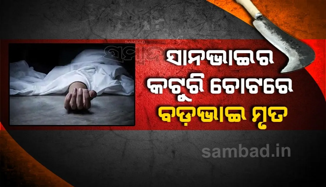  ସାନଭାଇର କଟୁରି ଚୋଟରେ ବଡ଼ଭାଇର ମୃତ୍ୟୁ: ଆତ୍ମସମର୍ପଣ କଲା ଅଭିଯୁକ୍ତ