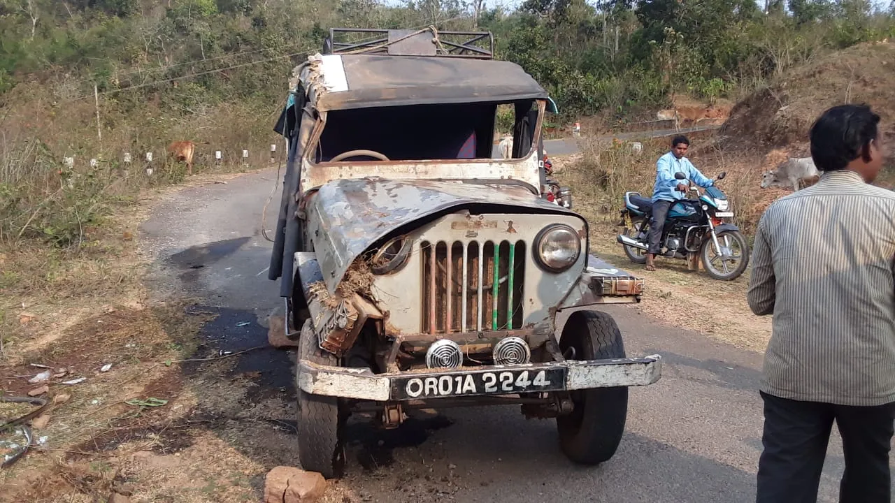  ଭୋଟ ସାରି ଫେରୁଥିବା ବେଳେ ଓଲଟିଲା କମାଣ୍ଡର ଜିପ୍‌, ୩ ପୋଲିଂ ପାର୍ଟି କର୍ମଚାରୀ ଆହତ