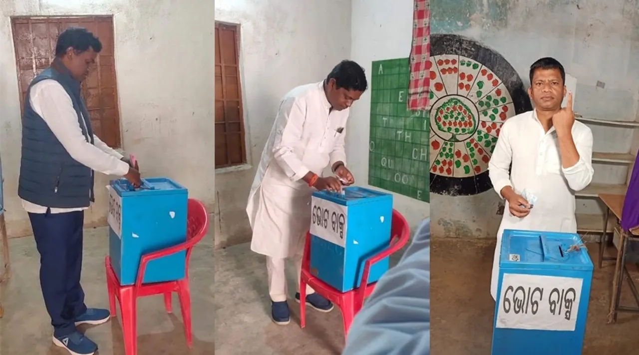  ମତଦାନ କଲେ ନବରଙ୍ଗପୁର ସାଂସଦ ରମେଶ ମାଝୀ, ବିଧାୟକ ପ୍ରକାଶ ମାଝୀ ଓ ପୂର୍ବତନ ସାଂସଦ ପ୍ରଦୀପ ମାଝୀ