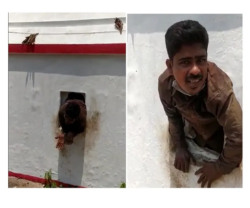  ଦୈବୀ କୋପ ? ମନ୍ଦିରରୁ ଚୋରି କରିବାକୁ ଯାଇ ଫସିଗଲା ଚୋର (ଭିଡିଓ ଦେଖନ୍ତୁ)