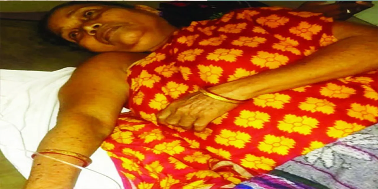  ପୁଅ ମାଡ଼ରେ ବୃଦ୍ଧା ମା’ ଗୁରୁତର