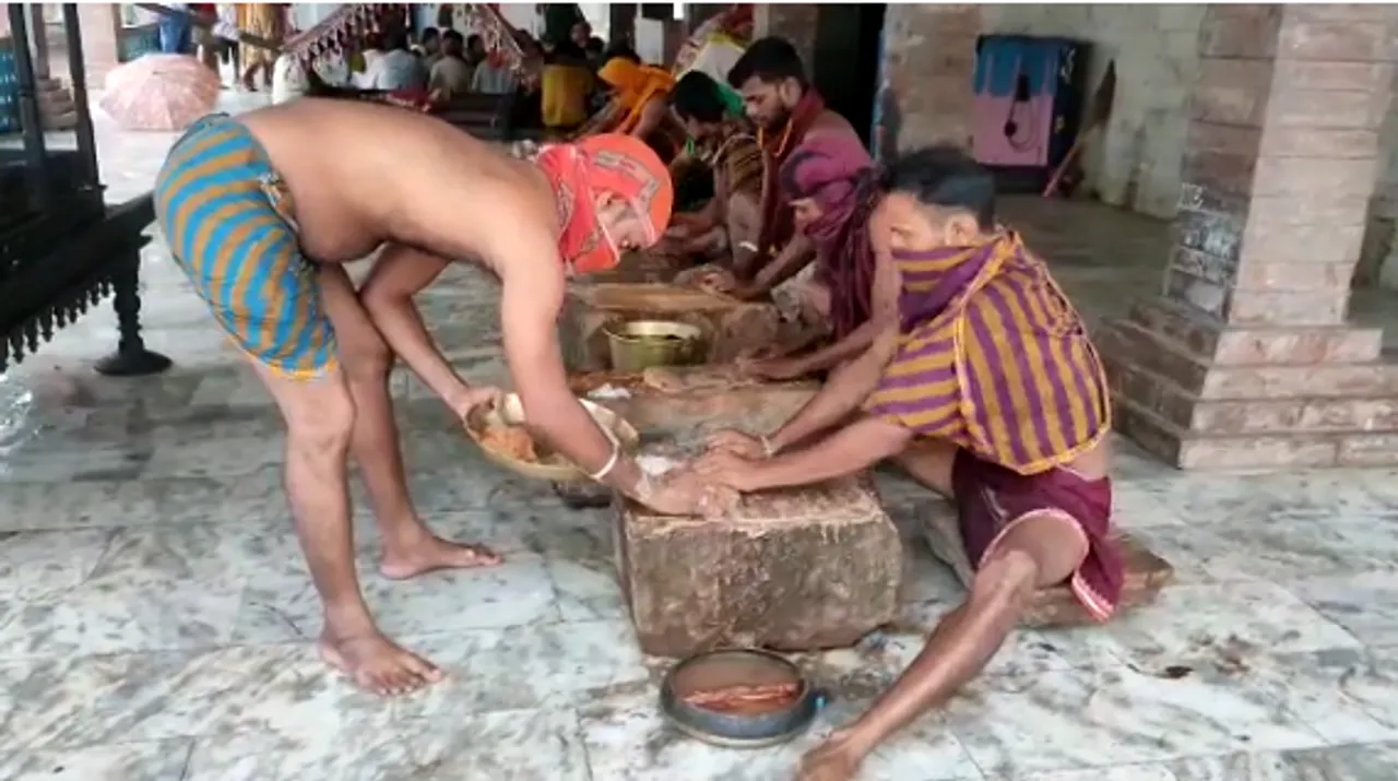  ଆଜି ପବିତ୍ର ଭଉଁରି: ଅଲାରନାଥଙ୍କ ସର୍ବାଙ୍ଗ ଚନ୍ଦନ ବେଶ ପାଇଁ ପ୍ରସ୍ତୁତି