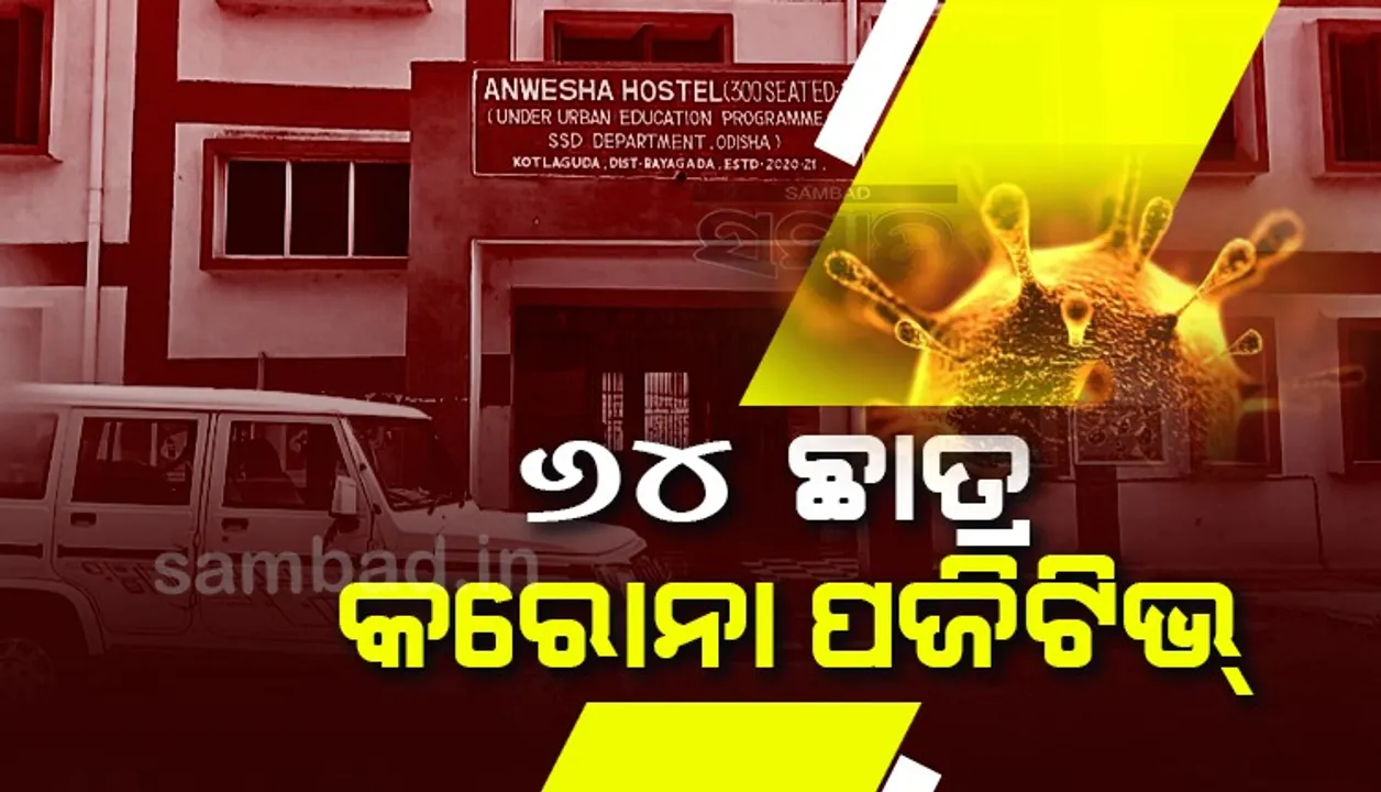  ରାୟଗଡ଼ା:୨ଟି ହଷ୍ଟେଲର ୬୪ ଛାତ୍ର କରୋନା ଆକ୍ରାନ୍ତ