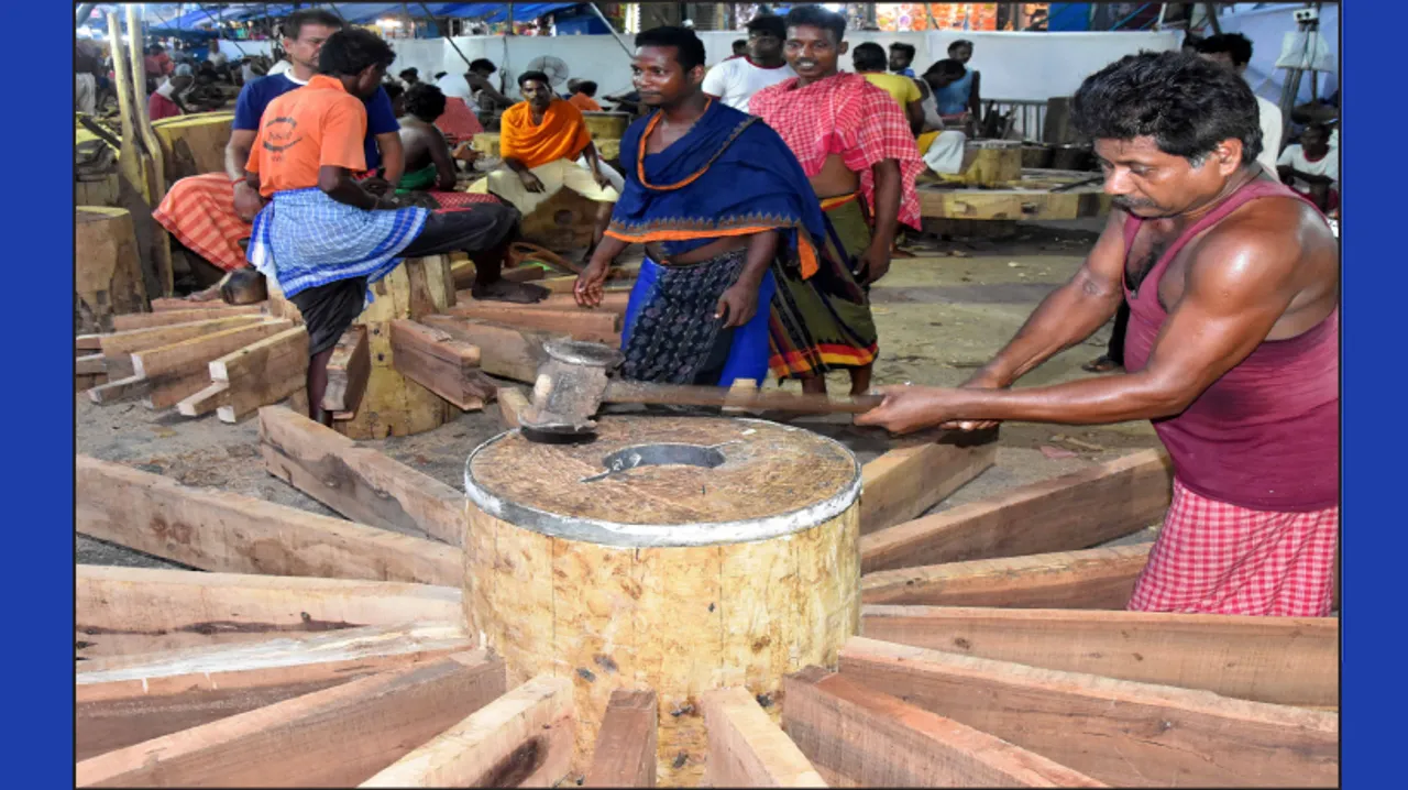  ରଥଖଳା ହାଲଚାଲ: ଚକରେ ପଇ, ବଳା ପିନ୍ଧା ଜାରି