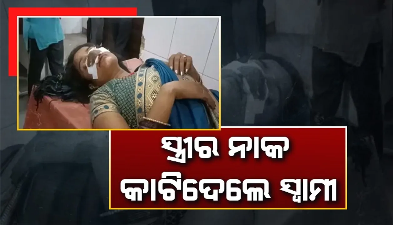  ରୁଷିକି ଚାଲିଯାଇଥିଲେ ପତ୍ନୀ, ମୋତେ କ୍ଷମା କର କହି ସ୍ତ୍ରୀଙ୍କ ନାକ କାଟିଦେଲେ ସ୍ୱାମୀ