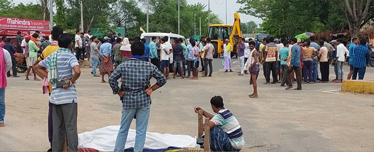  କେବୁଲରେ ଲାଗି ଯୁବକଙ୍କ ମୃତ୍ୟୁ, ଜାତୀୟ ରାଜପଥ ଅବରୋଧ