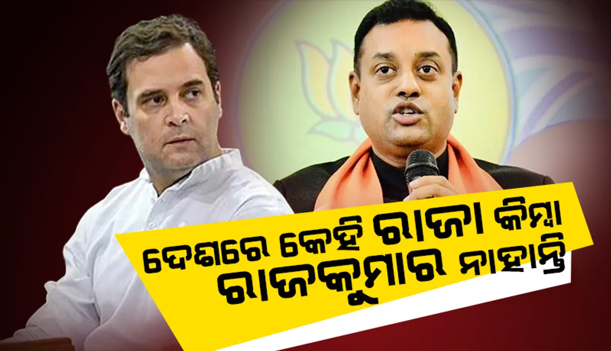  'ଦେଶରେ କେହି ରାଜା କିମ୍ବା ରାଜକୁମାର ନାହାନ୍ତି' ରାହୁଲ ଗାନ୍ଧୀଙ୍କୁ ନେଇ କଟାକ୍ଷ କଲେ ସମ୍ବିତ ପାତ୍ର