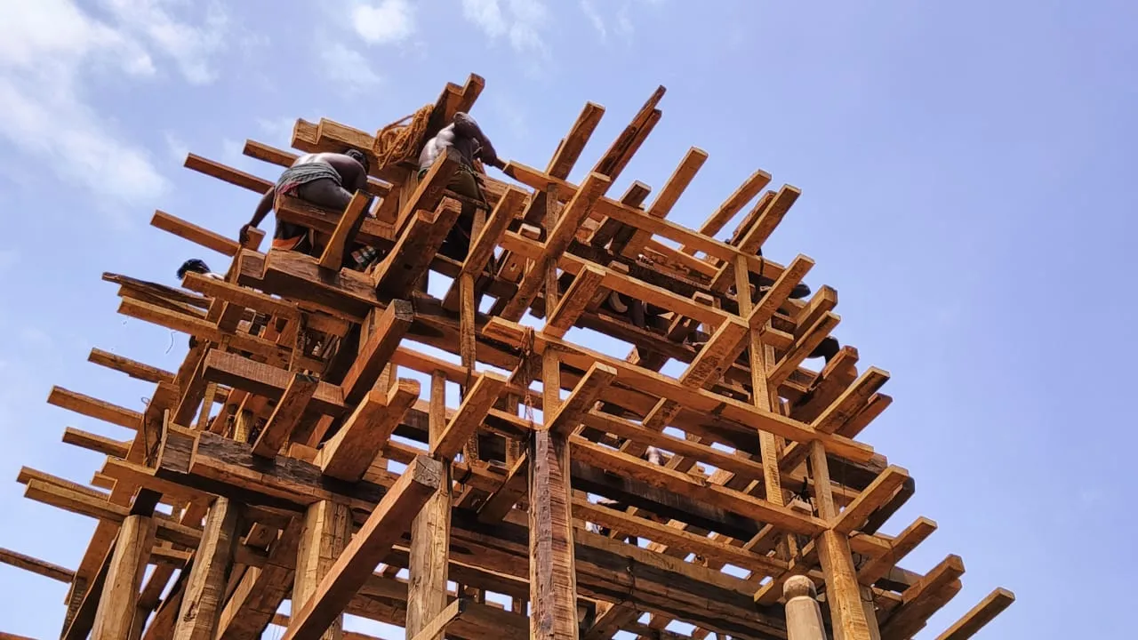  ପୁରୀ ଘୋଷଯାତ୍ରା ପାଇଁ ରଥ କାମ ଜାରି।