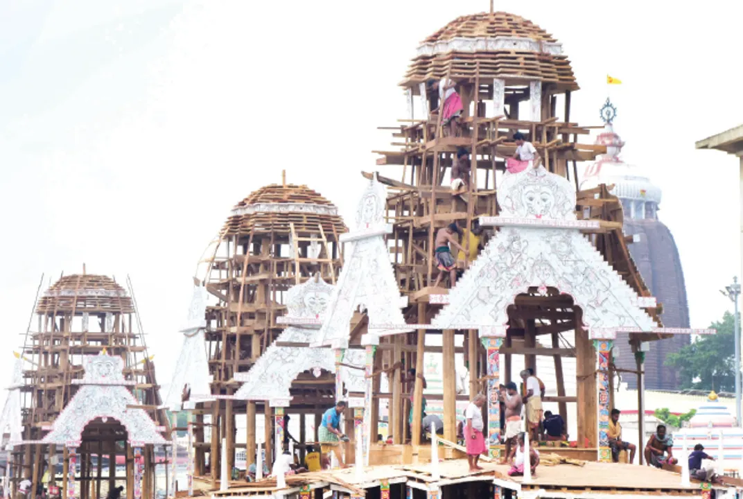  ରଥଖଳା ହାଲଚାଲ: ରଥ ବେଦି ଚାରିପାର୍ଶ୍ବ ପଟାବାଡ଼ିଆ ଶେଷ
