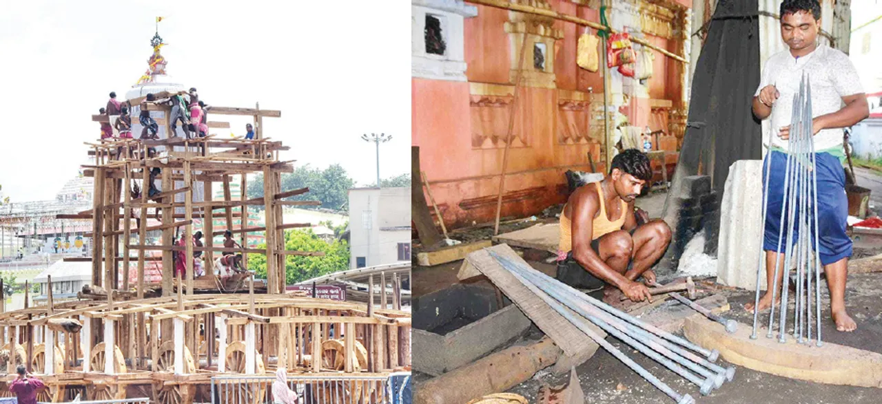  ମହାପ୍ରଭୁଙ୍କ ରଥ ନିର୍ମାଣ ପାଇଁ ପ୍ରସ୍ତୁତ ହୁଏ ୭୦ ପ୍ରକାର କଣ୍ଟା