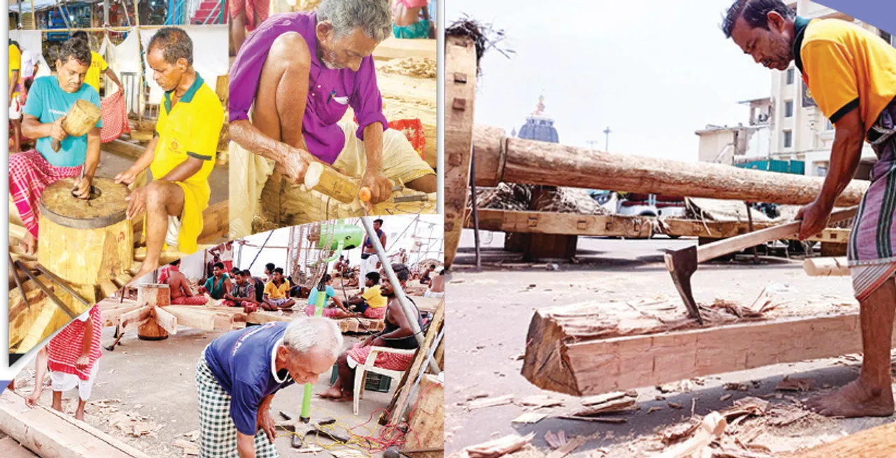  ରଥଖଳା ଚଳଚଞ୍ଚଳ: ଦଣ୍ଡା, ଅଖ ନିର୍ମାଣ ଜାରି