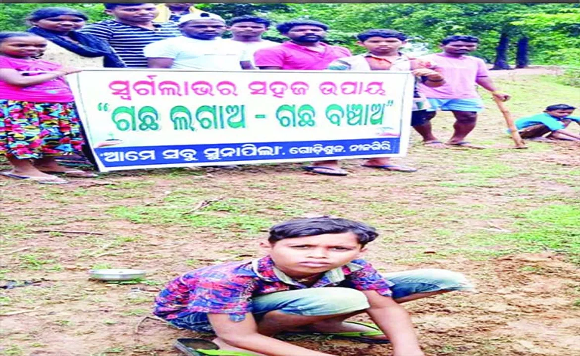  ଭଲ ଖବର: କୁନିପିଲାଙ୍କ ହାତରେ ଚାରାରୋପଣ