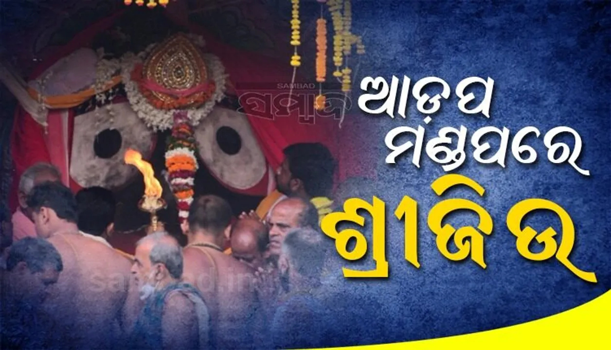  ଆଡପମଣ୍ଡପକୁ ବିଜେ କଲେ ଶ୍ରୀଜିଉ, କାଲିଠୁ ଭକ୍ତଙ୍କୁ ଶ୍ରୀଗୁଣ୍ଡିଚା ମନ୍ଦିରରେ ମିଳିବ ଆଡପ ଅବଢା