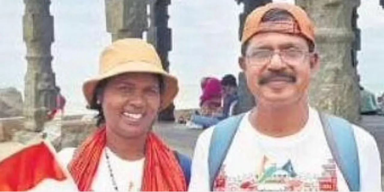  ଚାଲି ଚାଲି ଭାରତ ଭ୍ରମଣ କଲେ କେରଳର ଏହି ଦମ୍ପତ୍ତି