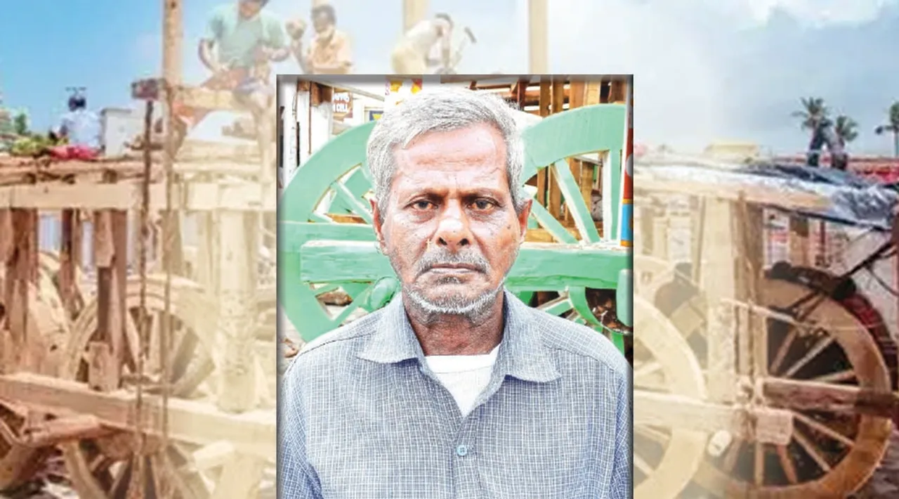  ‘ମହାପ୍ରଭୁଙ୍କୁ ସ୍ବପ୍ନରେ ଦେଖିଛି, ପଥର କାମ ଛାଡ଼ି ରଥ କାମ କରୁଛି’: ନରସିଂହ ମହାପାତ୍ର,ମୁଖ୍ୟ ବିଶ୍ବକର୍ମା, ତାଳଧ୍ବଜ ରଥ