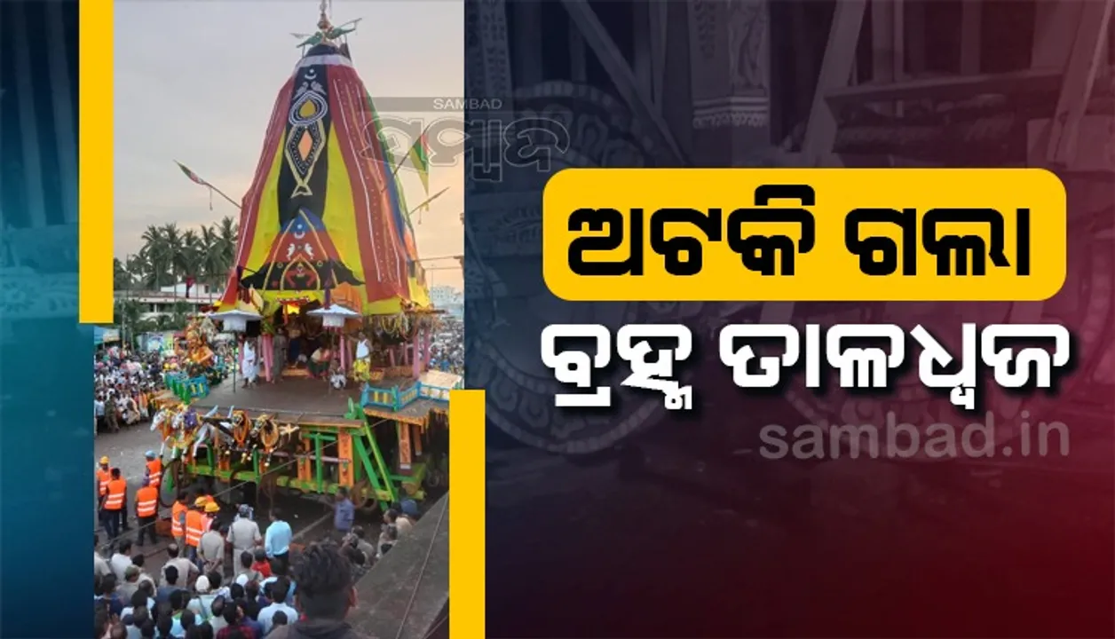  ତୁଳସୀକ୍ଷେତ୍ରରେ ଗଡ଼ିଲାନି ବଳଦେବଙ୍କ ବ୍ରହ୍ମ ତାଳଧ୍ବଜ ରଥ, ନିରାଶ ହେଲେ ଭକ୍ତ