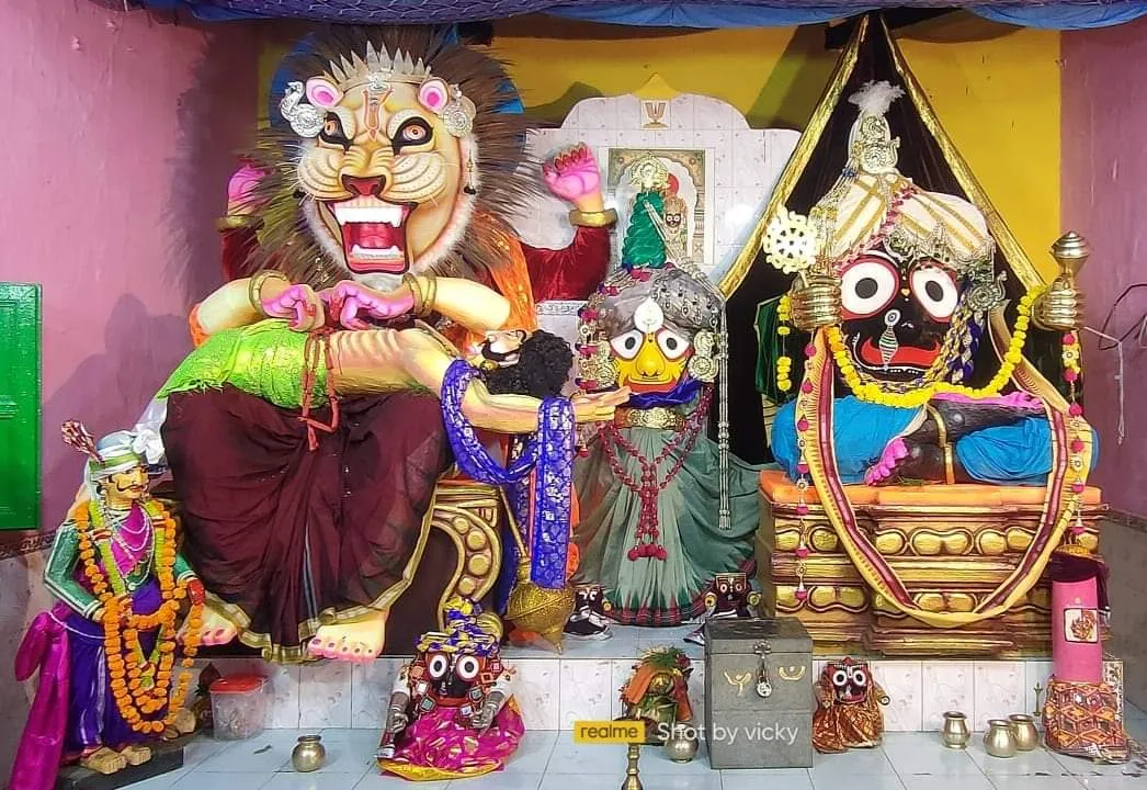  ହେରାପଞ୍ଚମୀରେ ମହାପ୍ରଭୁଙ୍କ ନାରାୟଣ ଓ ନୃସିଂହ ଅବତାର। (ଫଟୋ: ସୁରେଶ, ଜୟପୁର)