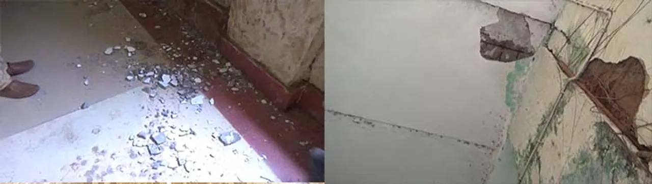  ଏନ୍‌ସି କଲେଜ ଛାତରୁ ଖସିଲା କଂକ୍ରିଟ ଖଣ୍ଡ