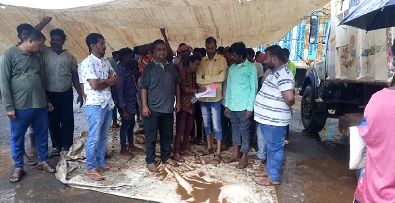  ବ୍ରାହ୍ମଣୀପାଳ ଟାଟା ପ୍ଲାଣ୍ଟ ସମ୍ମୁଖରେ ଆନ୍ଦୋଳନ