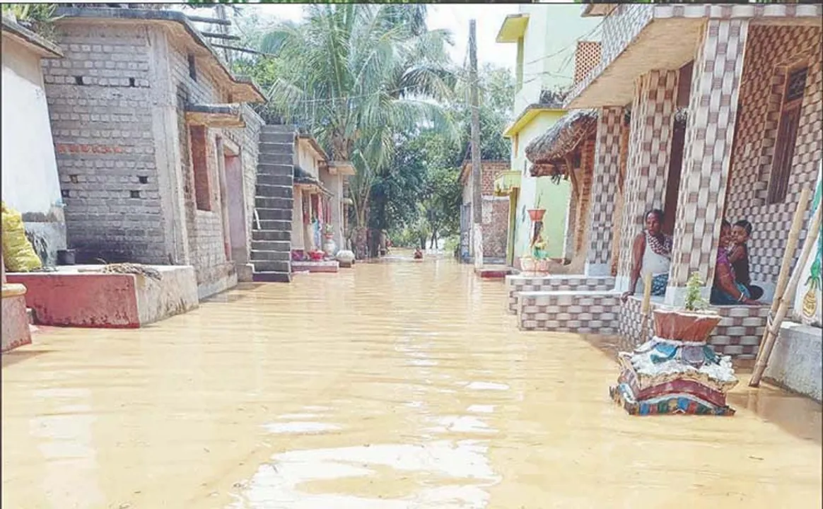  ବୈତରଣୀ ବନ୍ୟା: ଧାମନଗରର ୪୦ରୁ ଅଧିକ ଗାଁରେ ବନ୍ୟାପାଣି