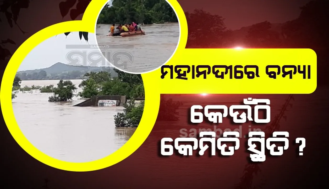  ମହାନଦୀରେ ବନ୍ୟା: ସମ୍ବଲପୁରରୁ କେନ୍ଦ୍ରାପଡ଼ା ଯାଏଁ ସ୍ଥିତି ସାଂଘାତିକ