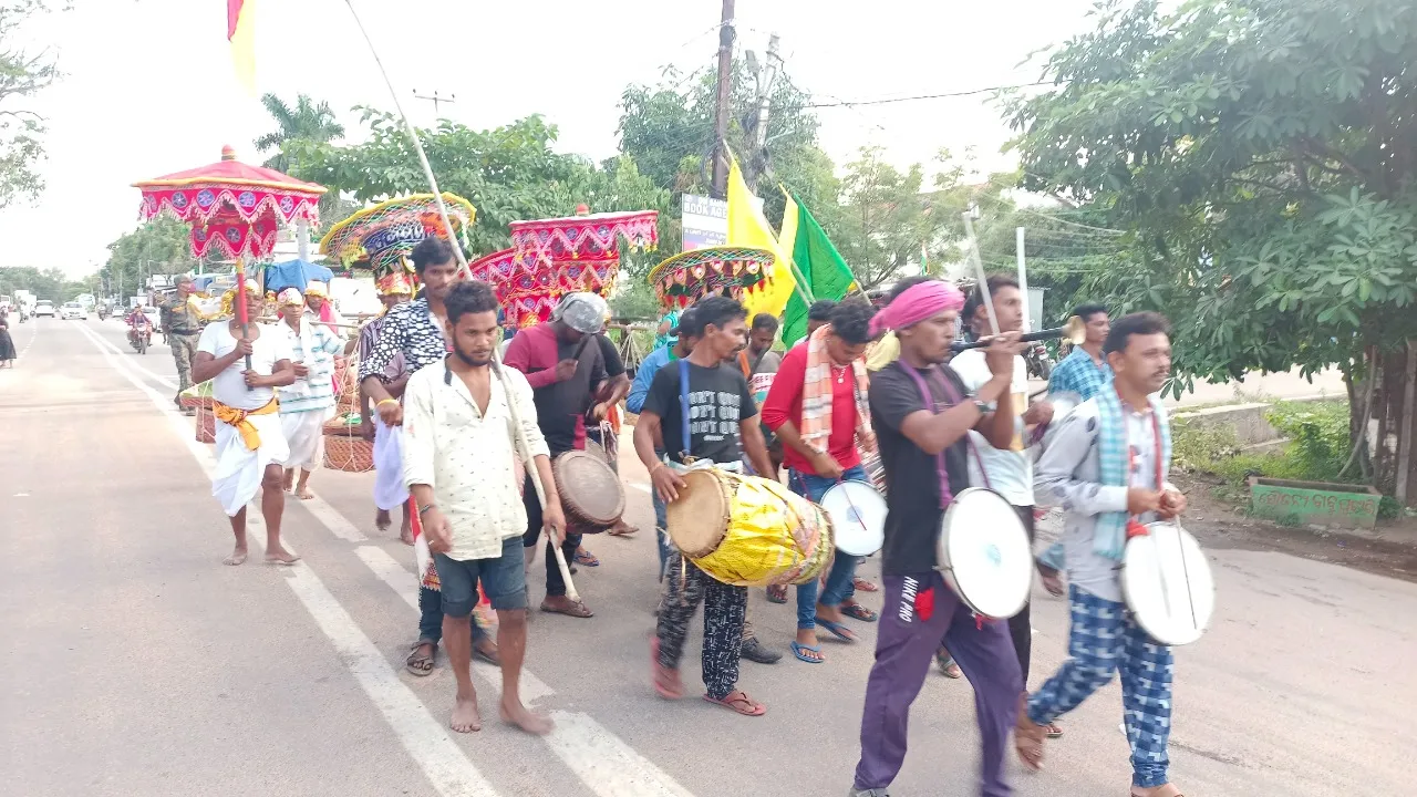  ଆଜି ନୂଆଁଖାଇ ; ପାହୁର ଶୋଭାଯାତ୍ରାରେ ଗର୍ଜିଲା ବଲାଙ୍ଗୀର ସହର