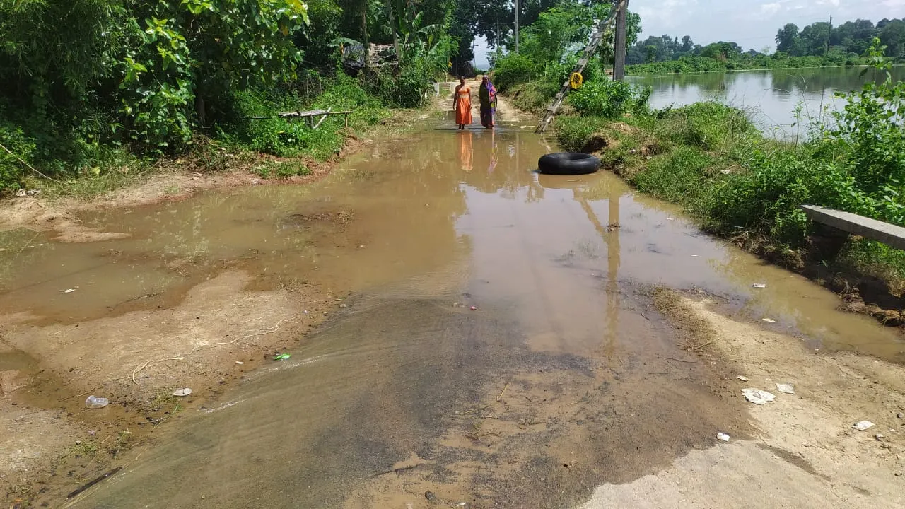  ତିଗିରିଆ ବ୍ଲକରେ ଚିନ୍ତାଜନକ ବନ୍ୟା ପରିସ୍ଥିତି