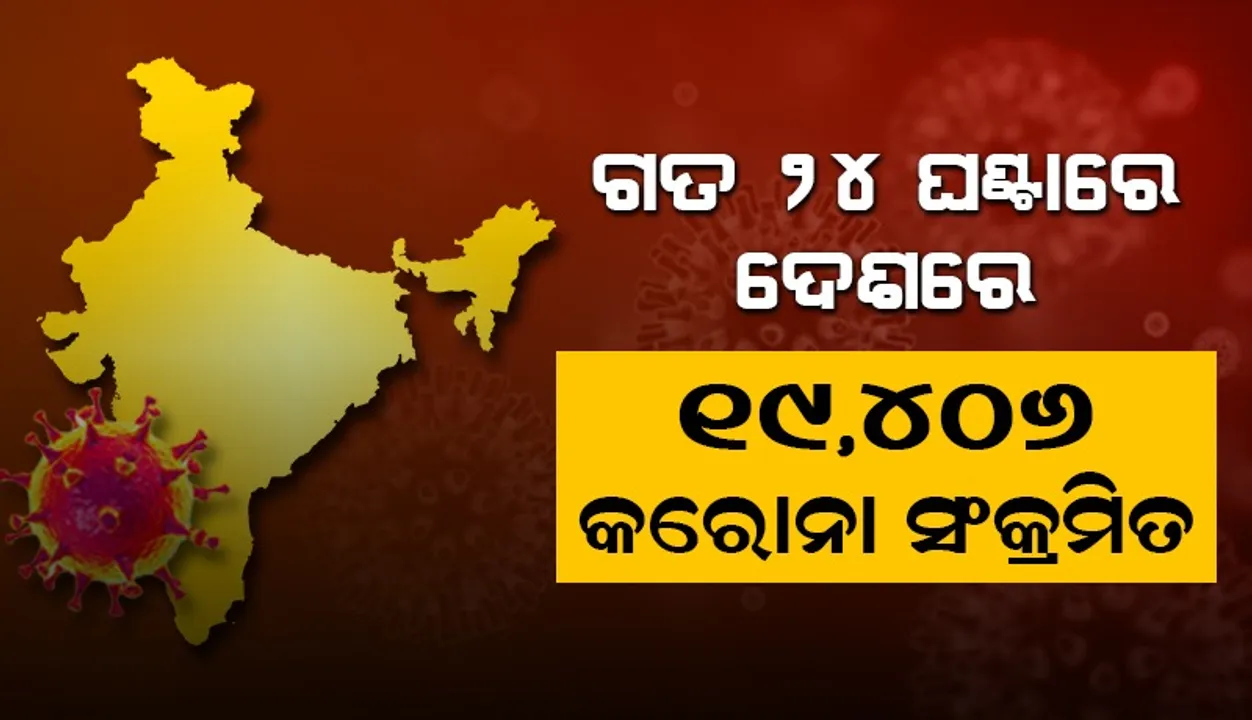  ୨୦ ହଜାର ତଳକୁ ଖସିଲା ଦେଶରେ କୋଭିଡ୍‌-୧୯ ସଂକ୍ରମଣ; କମୁଛି ସକ୍ରିୟ ଆକ୍ରାନ୍ତଙ୍କ ସଂଖ୍ୟା