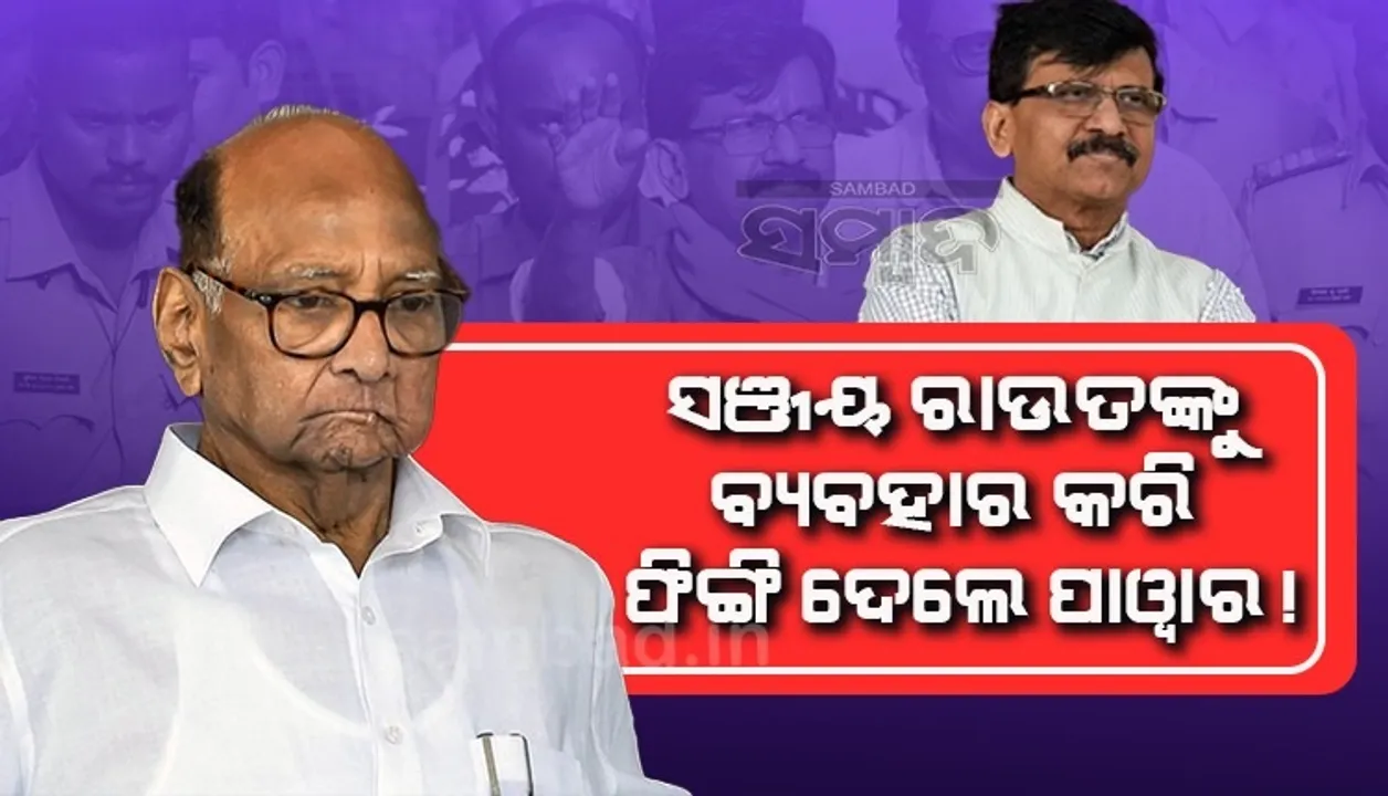  ସଞ୍ଜୟ ରାଉତଙ୍କୁ ବ୍ୟବହାର କରି ଫିଙ୍ଗିଦେଲେ ଶରଦ ପାୱାର, ଗିରଫ ପରେ ବି ଚୁପ୍: ବିଧାୟକ ସଞ୍ଜୟ ଶିରସାଟ