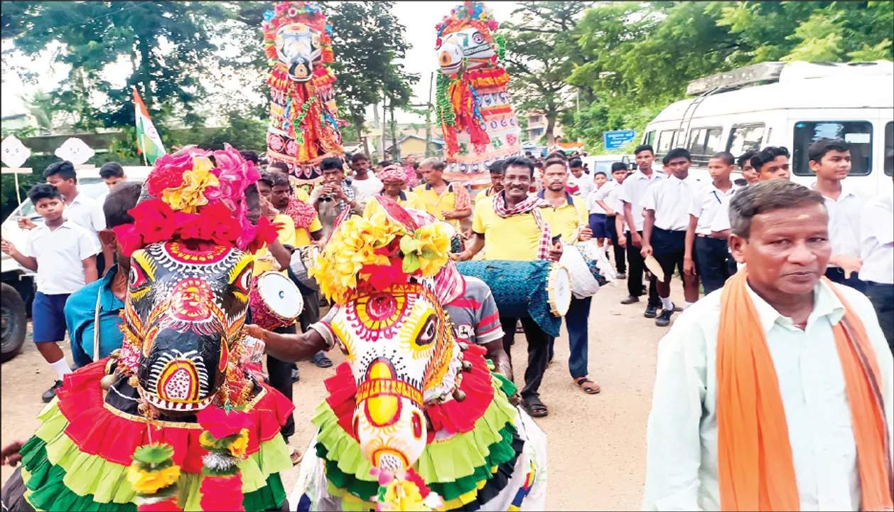  ପଞ୍ଚାୟତ ପରିକ୍ରମା କଲା ଅହିଂସା ରଥ