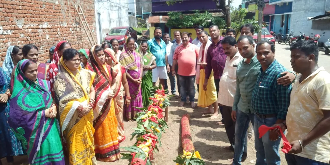  ଗଜଲକ୍ଷ୍ମୀ ପୂଜା ନିମନ୍ତେ ଶୁଭଖୁଣ୍ଟି ସ୍ଥାପନ